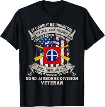 82nd Airborne Division Veteran Fort Bragg Georgia Gift Tee T-Shirt