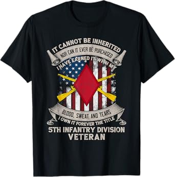 5th Infantry Division Veteran Fort Polk Louisiana Gift Tee T-Shirt