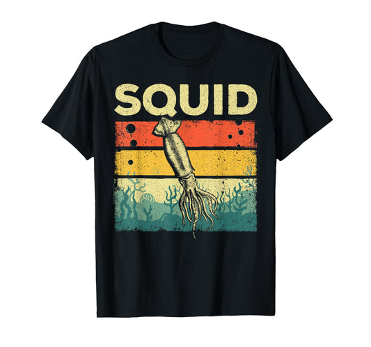 Cool Squid For Men Women Biologist Sea Animal Fish Lover T-Shirt