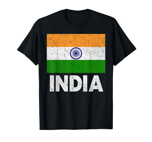 Indian Flag India For Men Women Boys Girls Kids Birthday T-Shirt