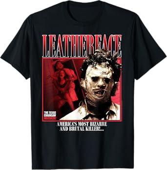 The Texas Chainsaw Massacre Leatherface 90's Style Horror T-Shirt