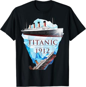 Vintage Titanic Tshirt Voyage RMS Titanic 1912 T-shirt T-Shirt