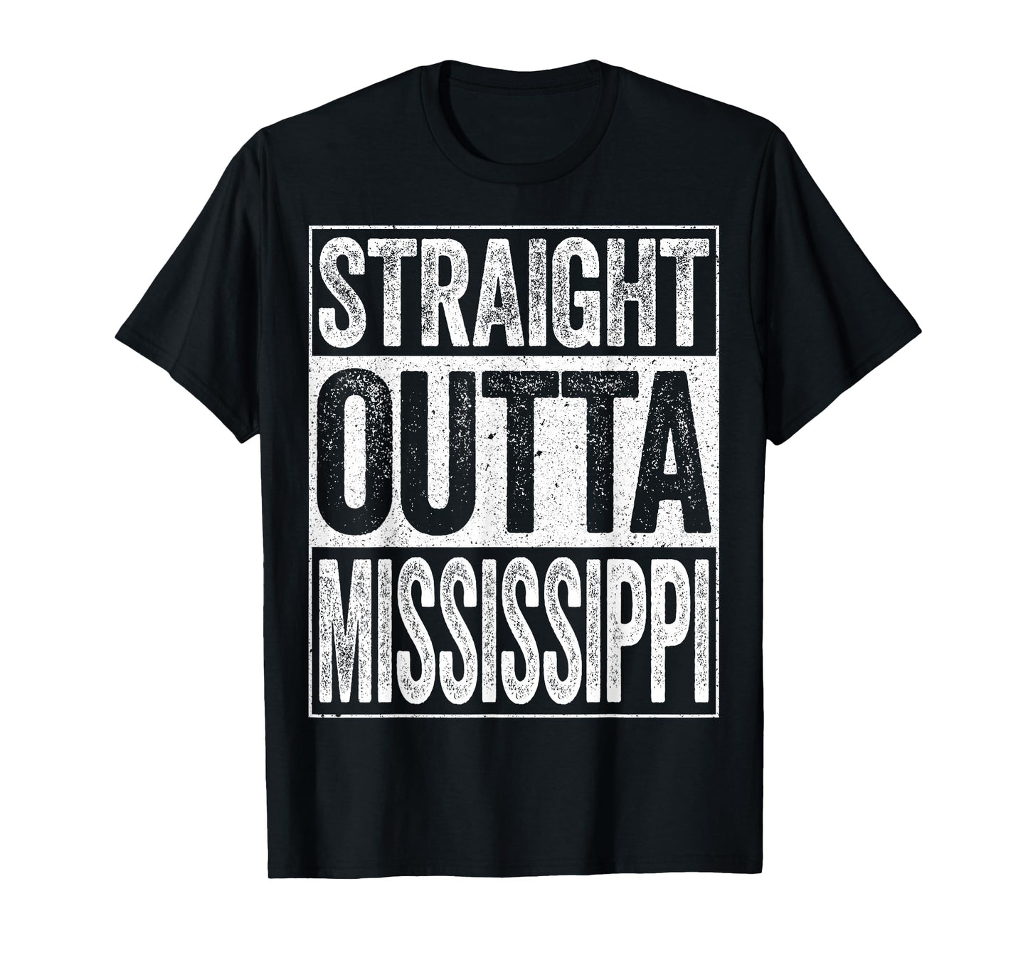 Straight Outta Mississippi Shirt Men Women Kids MS State T-Shirt