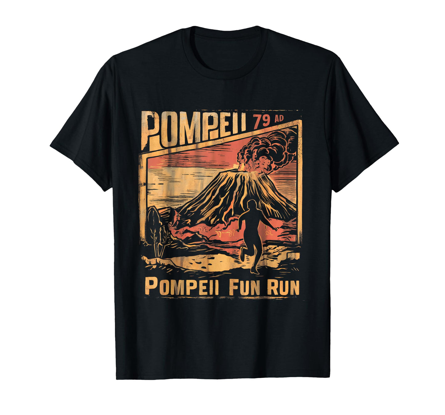 Pompeii Fun Run Geography Volcanologist Volcanology Funny T-Shirt