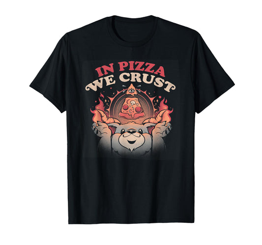 In Pizza We Crust Satan halloween T-Shirt