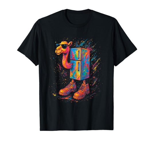 Surreal Italian Brainrot Meme Frigo Camelo Funny Watercolor T-Shirt