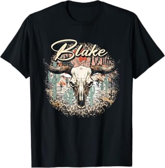Vintage Art First Name Blake Personalized Costume Proud Name T-Shirt