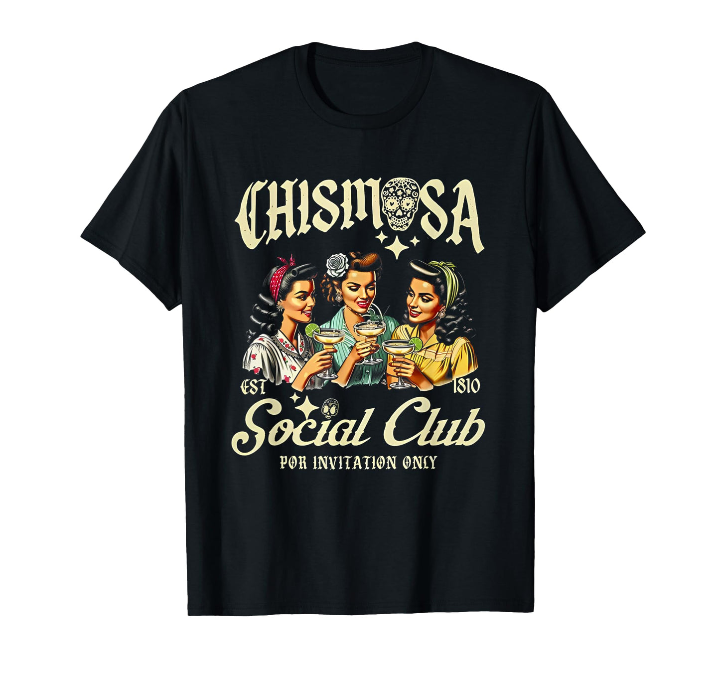 Chismosa Social Club Por Invitation Only T-Shirt