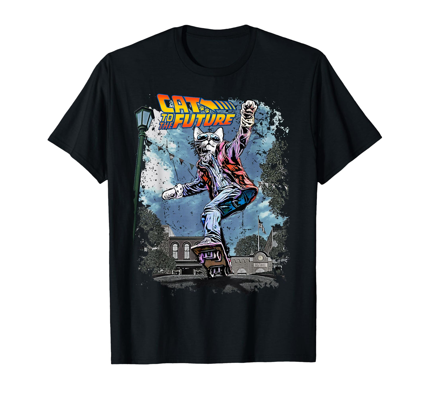 Vincent Hie Movie Parody Cat To The Future Pet Lovers X Back T-Shirt