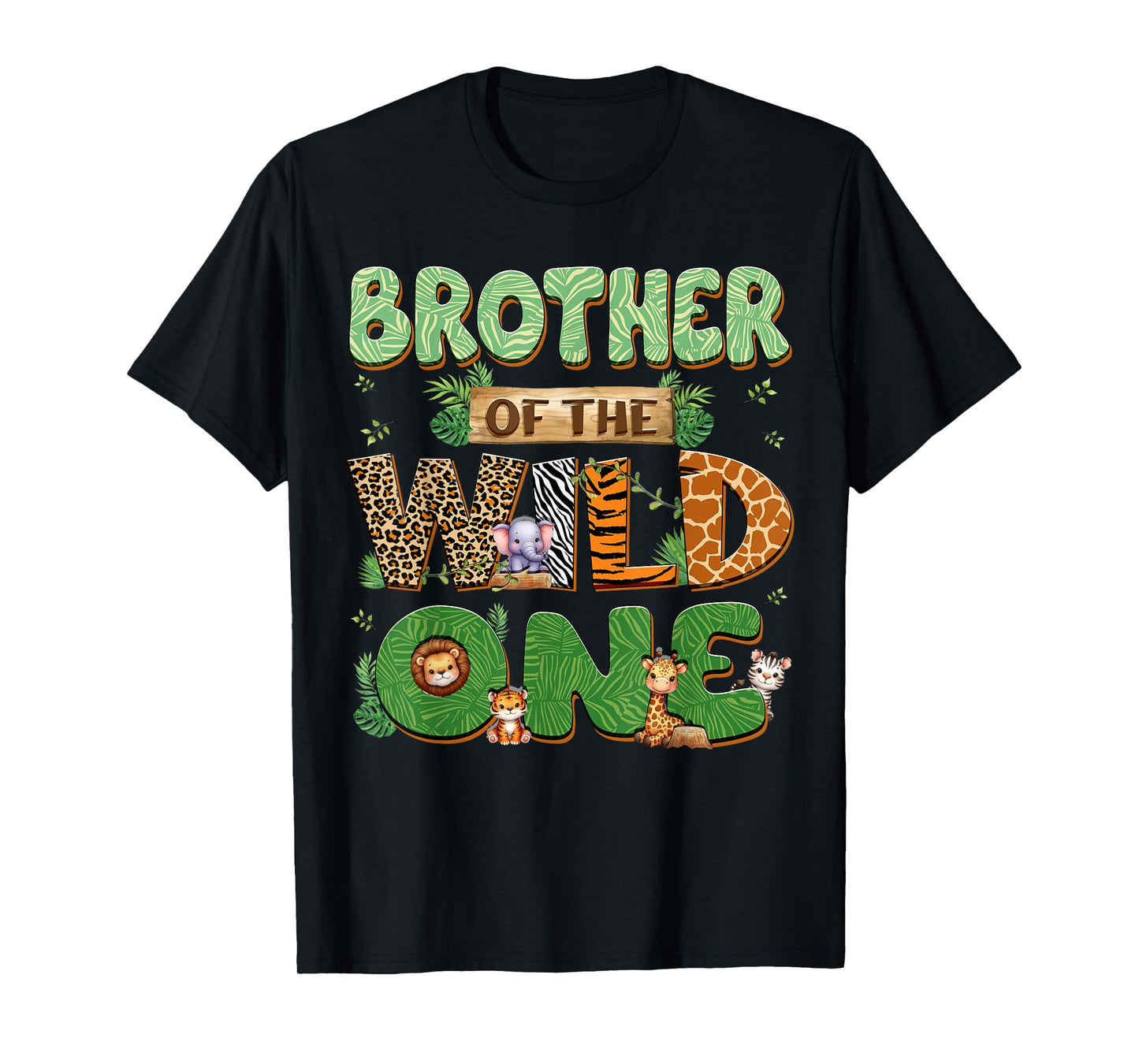 Brother Of The Wild One Birthday Family Matching Party Decor T-Shirt