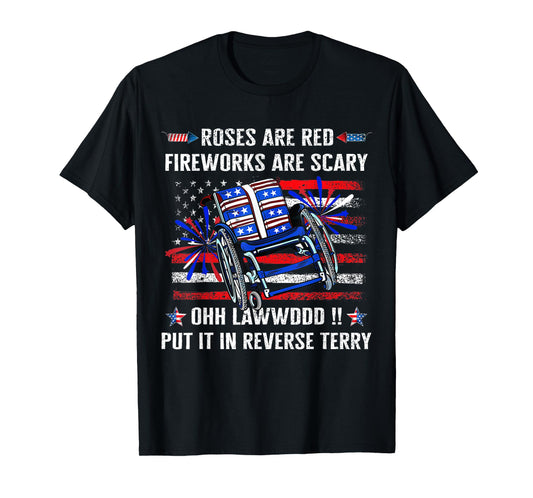 Back Up Terry Put It In Reverse Firework Funny 4th Of July T-Shirt