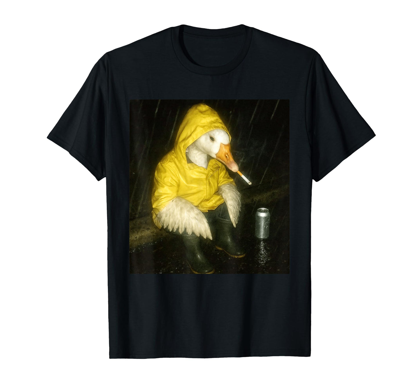 Funny Smoking Goose Meme Cigarette Goose Lover Men Women T-Shirt