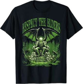 Cthulhu, Respect The Elders, Halftone Gothic Cthulhu T-Shirt