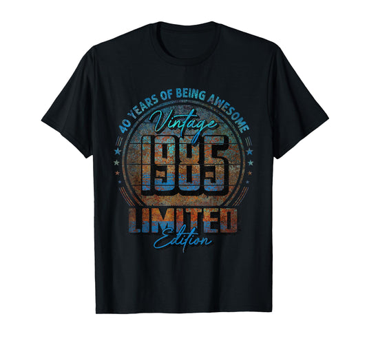 Vintage 1985 Limited Edition Shirt 40 year old 40th Birthday T-Shirt