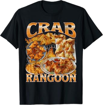 Funny Crab Rangoon Meme Bootleg Graphic T-Shirt
