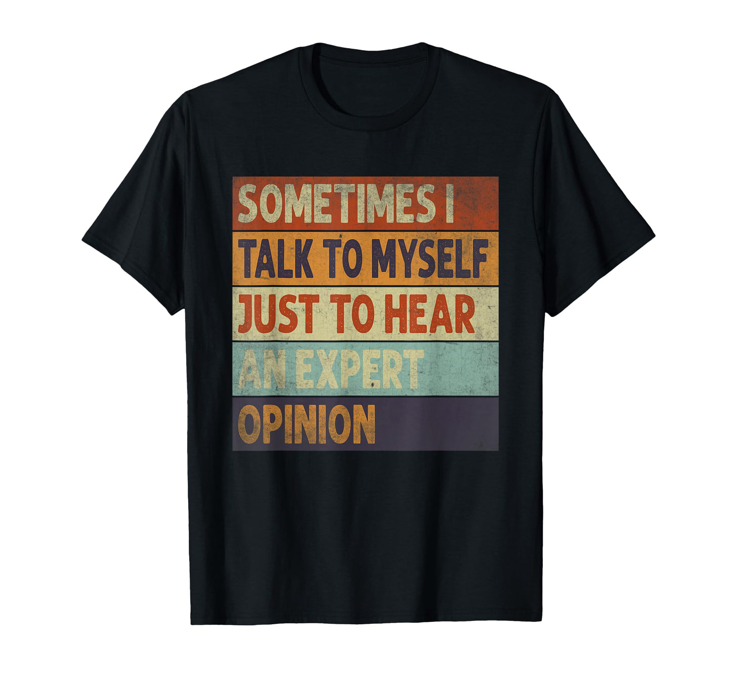Sometimes I Talk To Myself Sarcastic Funny Sarcasm Humor T-Shirt