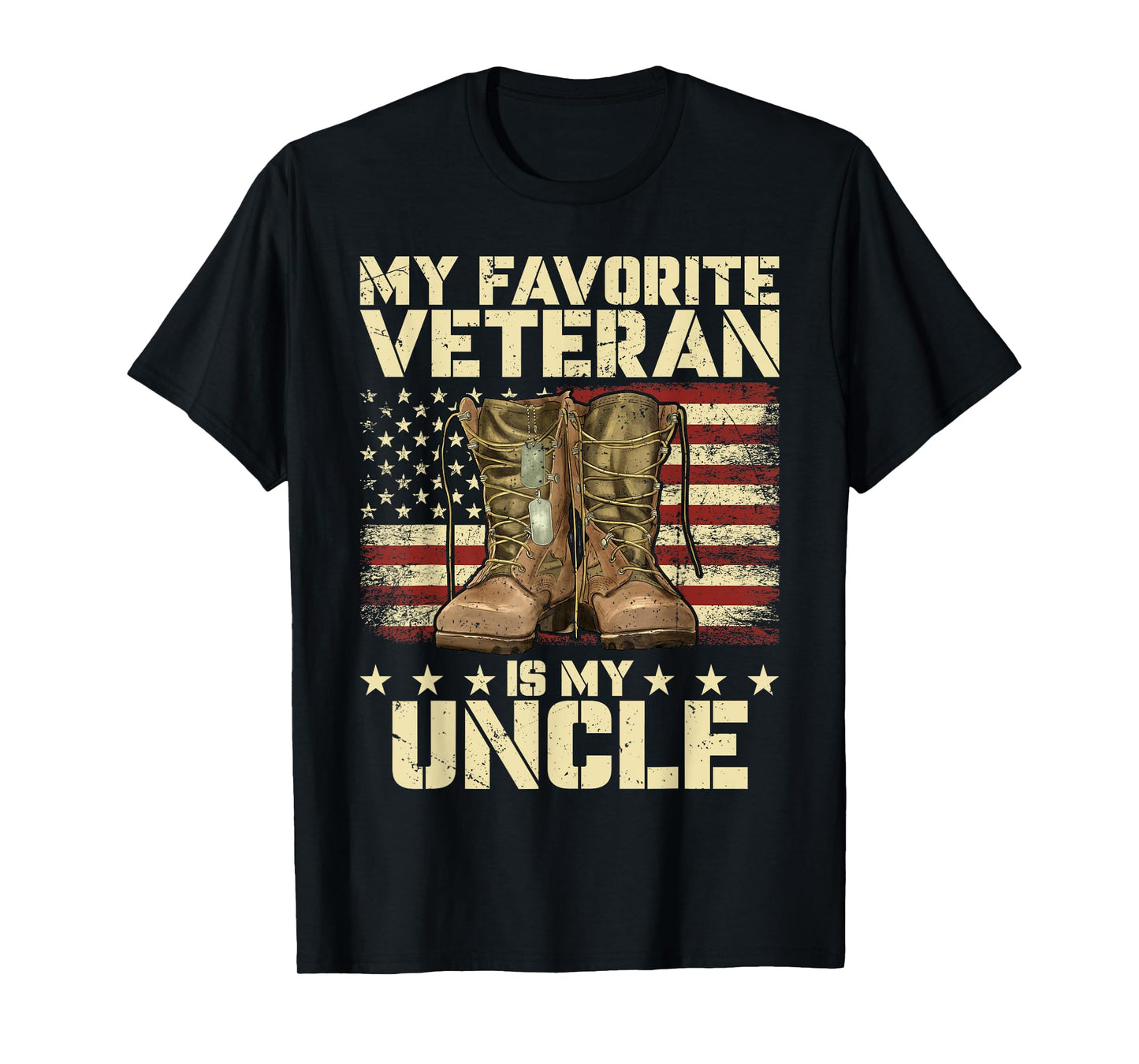 Army Veterans Day My Favorite Veteran Is My Uncle For Kids T-Shirt