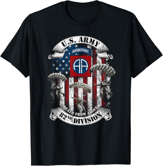 82nd Airborne Division Death From Above Fort Bragg Gifts T-Shirt