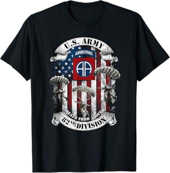 82nd Airborne Division Death From Above Fort Bragg Gifts T-Shirt