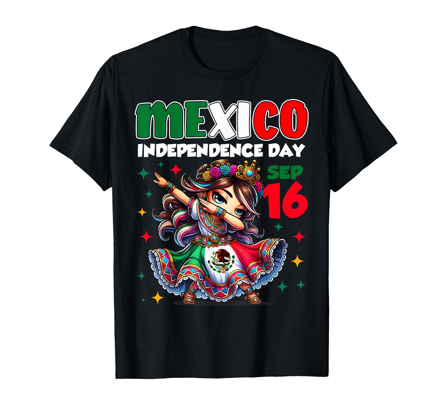 Mexico Independence Day September 16 Celebration girls T-Shirt