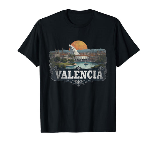Retro Valencia Landscape Vintage Souvenir T-Shirt