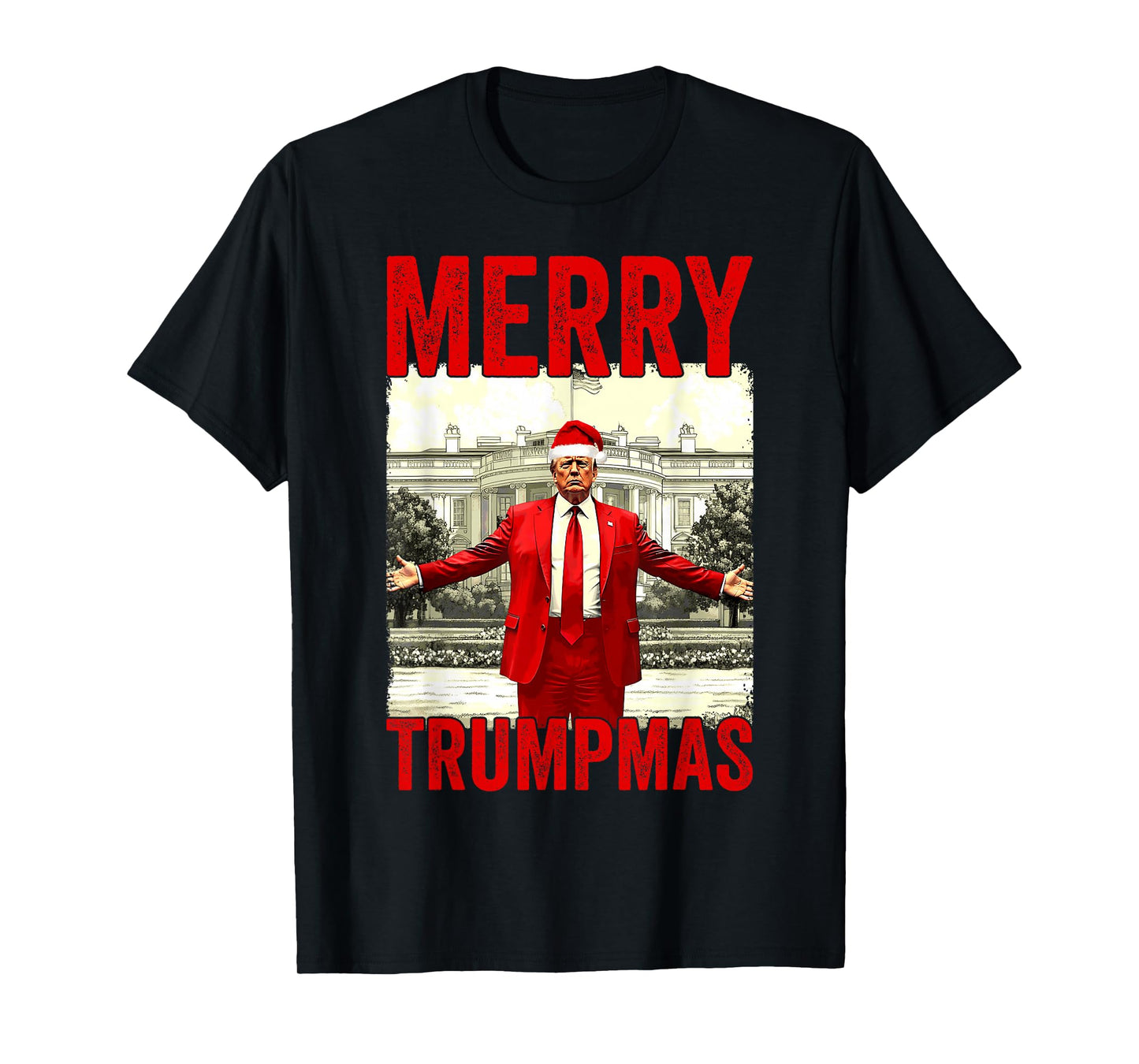 Merry Trumpmas Make Christmas Great Again Trump 2024 47th T-Shirt