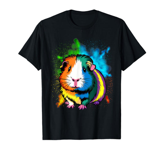 Cute Guinea Pig Rainbow Design for Guinea Pig Lovers T-Shirt
