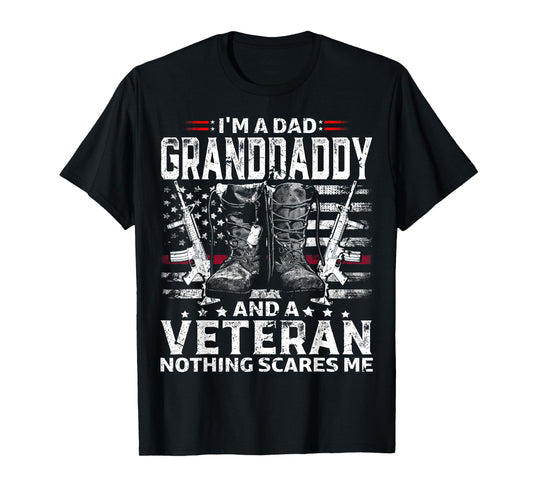 I'm A Dad Granddaddy T-Shirt Veteran T-Shirt