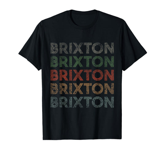 Brixton First Name Grunge Style Vintage Retro T-Shirt
