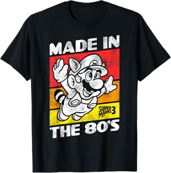 Nintendo Super Mario 3 Made In The 80's Retro T-Shirt T-Shirt