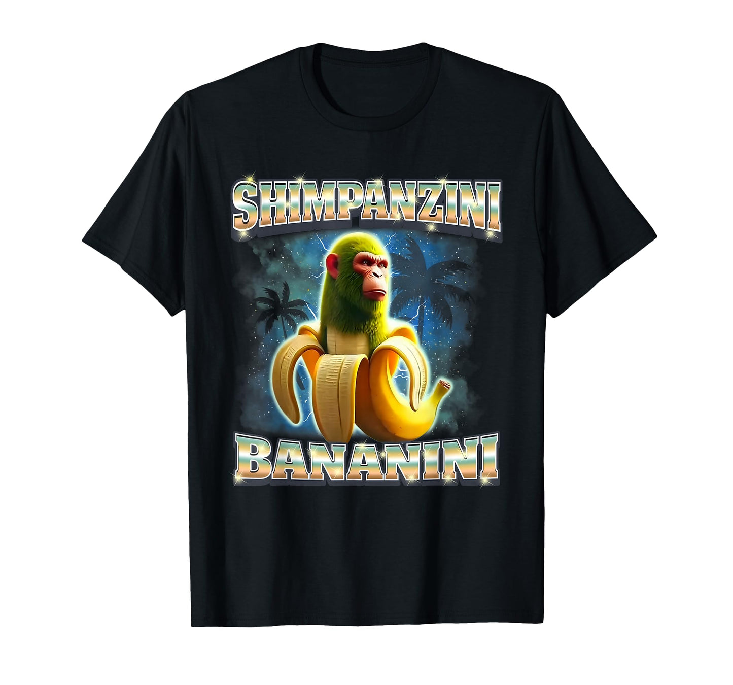 Shimpanzini Bananini Italian Brainrot Chimpanzee With Banana T-Shirt