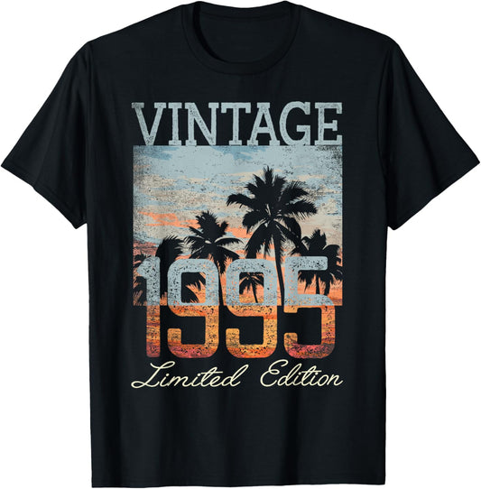 Vintage 1995 Limited Edition 30th Birthday 30 Year Old Gifts T-Shirt