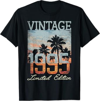 Vintage 1995 Limited Edition 30th Birthday 30 Year Old Gifts T-Shirt