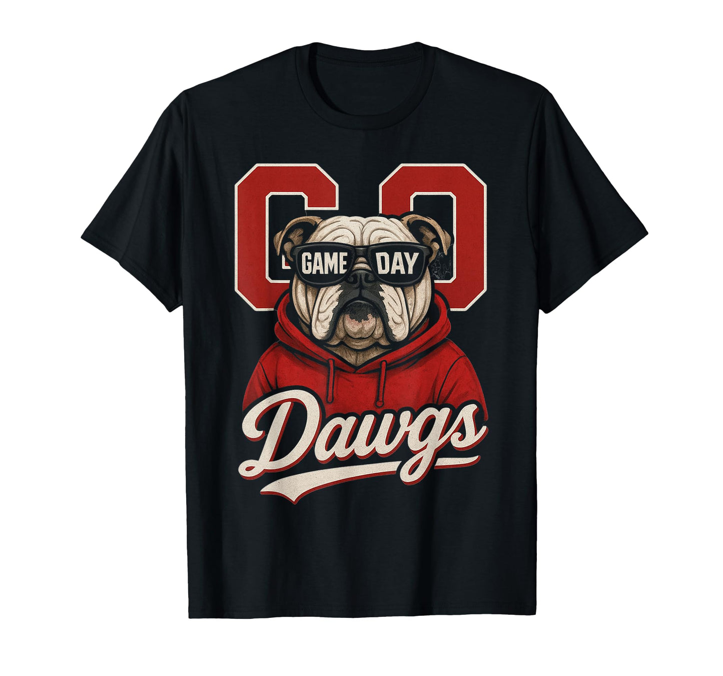 Bulldogs Graphic Go Dawg Men Women Kid Boy Girl T-Shirt
