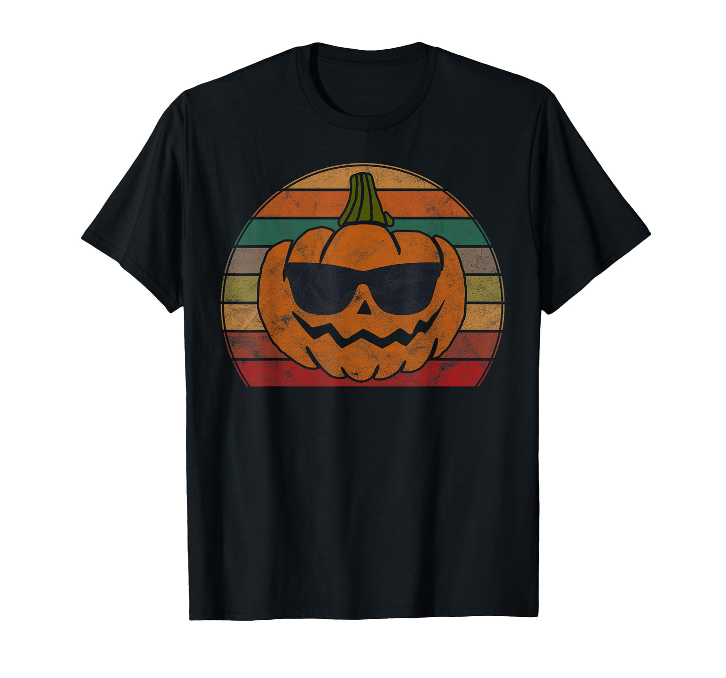 Vintage Pumpkin Face Costume Boys Girls Halloween T-Shirt