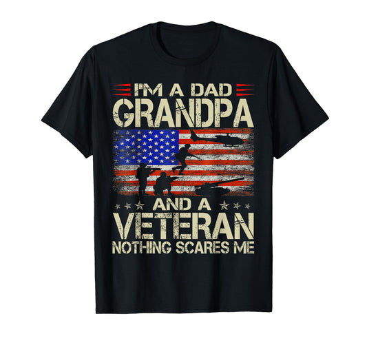 I'm A Dad Grandpa And Veteran Father's Day T-Shirt