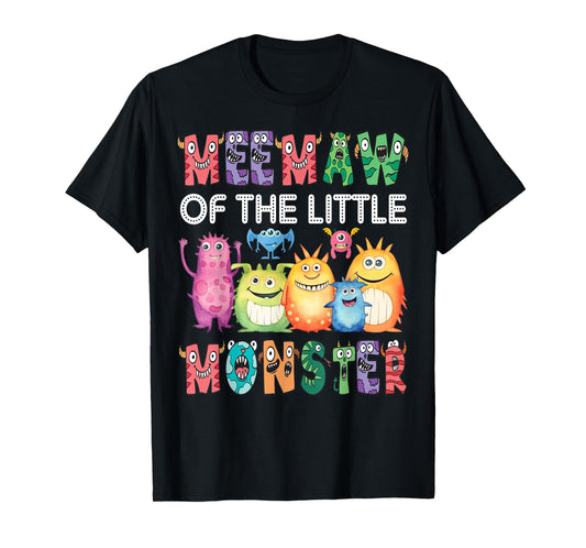 Meemaw Of The Little Monster Kids 1St Birthday Party T-Shirt