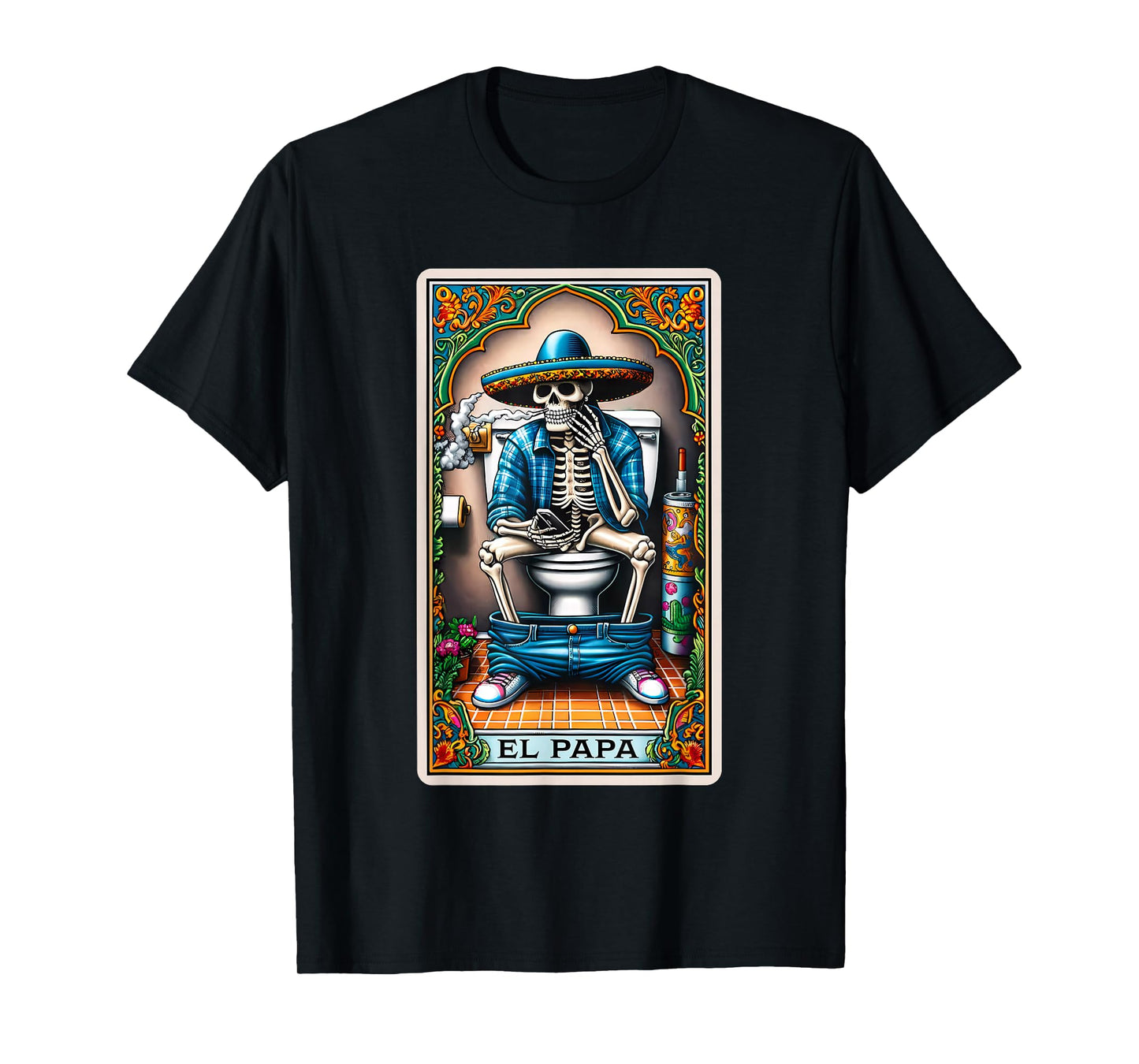 El Papa Latino Tarot Card Spanish Doing Dad Shit Fathers Day T-Shirt