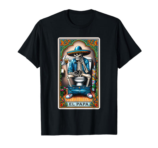 El Papa Latino Tarot Card Spanish Doing Dad Shit Fathers Day T-Shirt