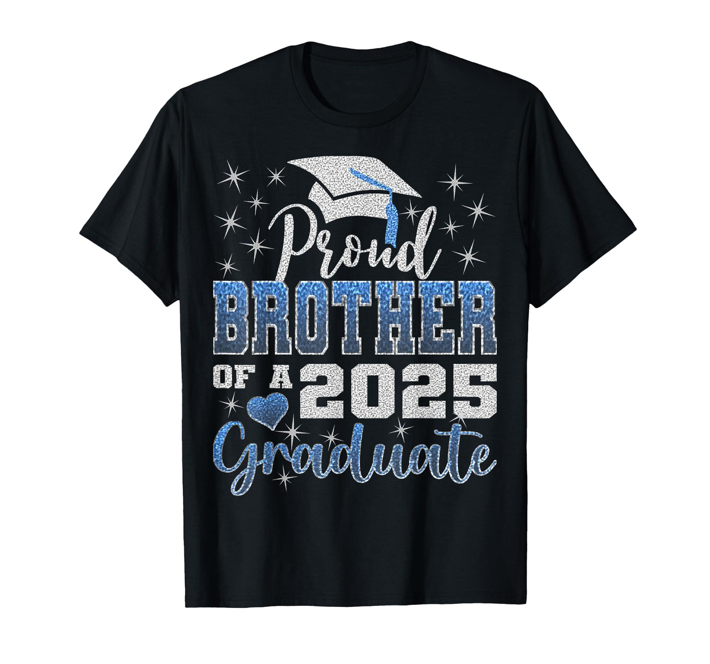 Super Proud Brother of 2025 Graduate Awesome Family College T-Shirt