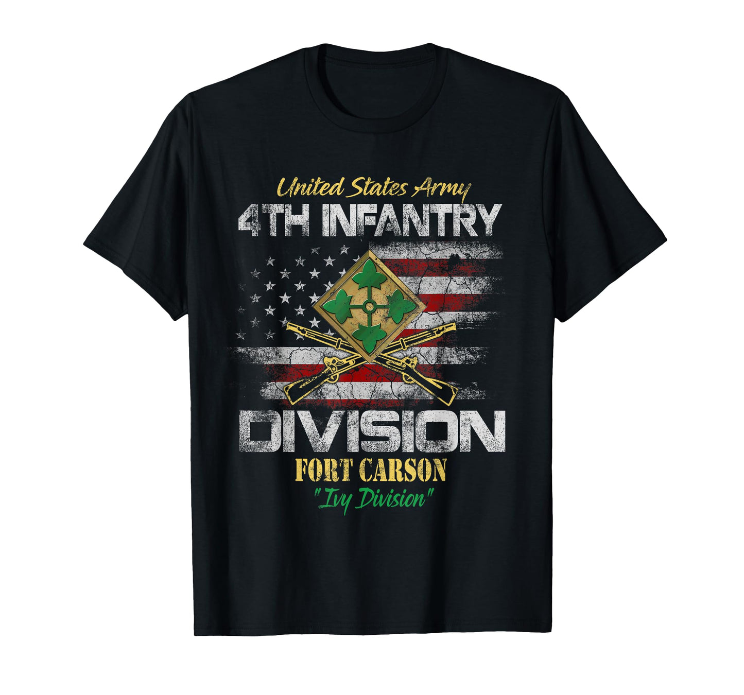 4th Infantry Division Veteran Shirt Fort Carson Patriotic T-Shirt