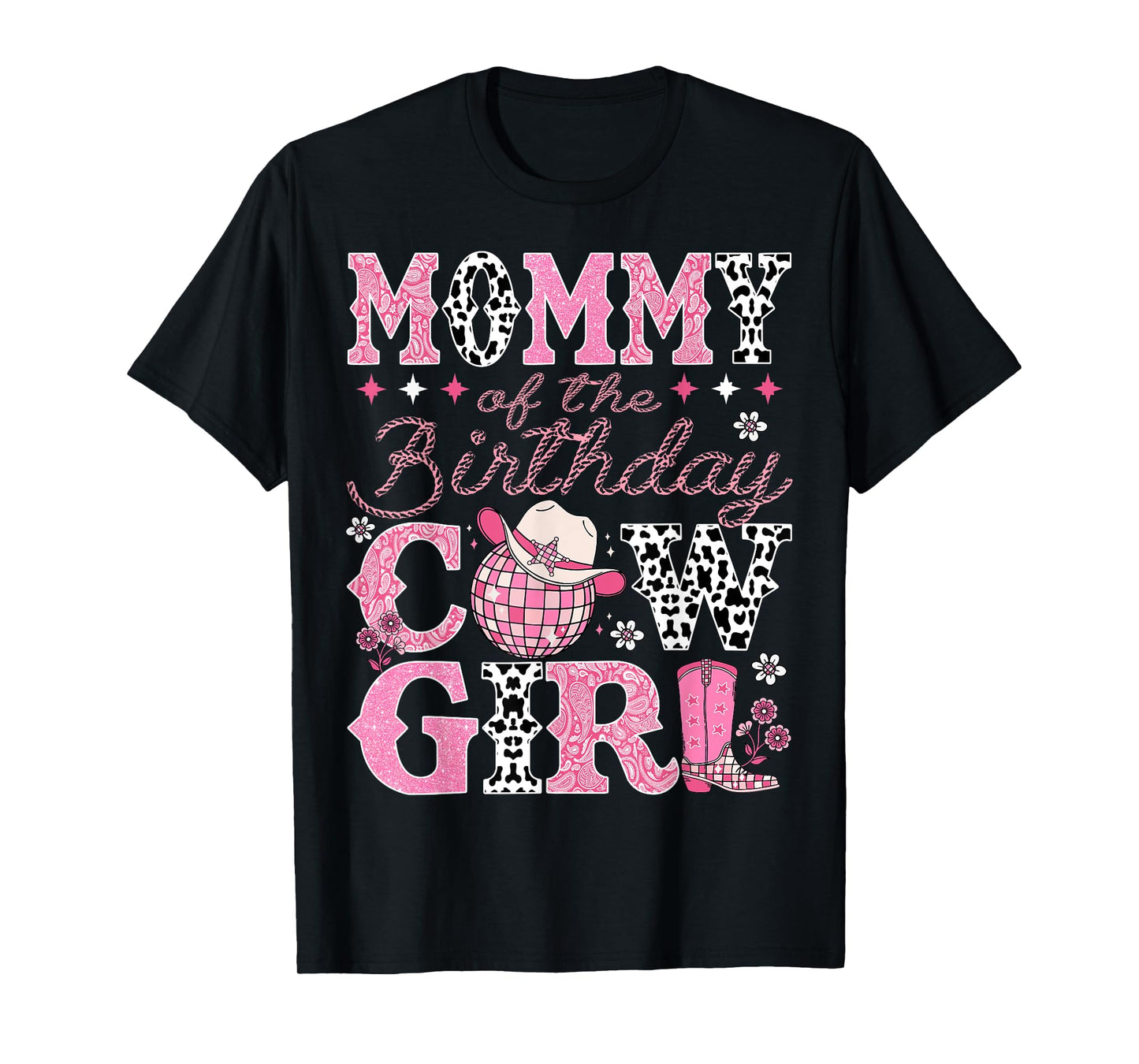 Mommy Of The Birthday CowGirl Rodeo Mommy Bday Party T-Shirt
