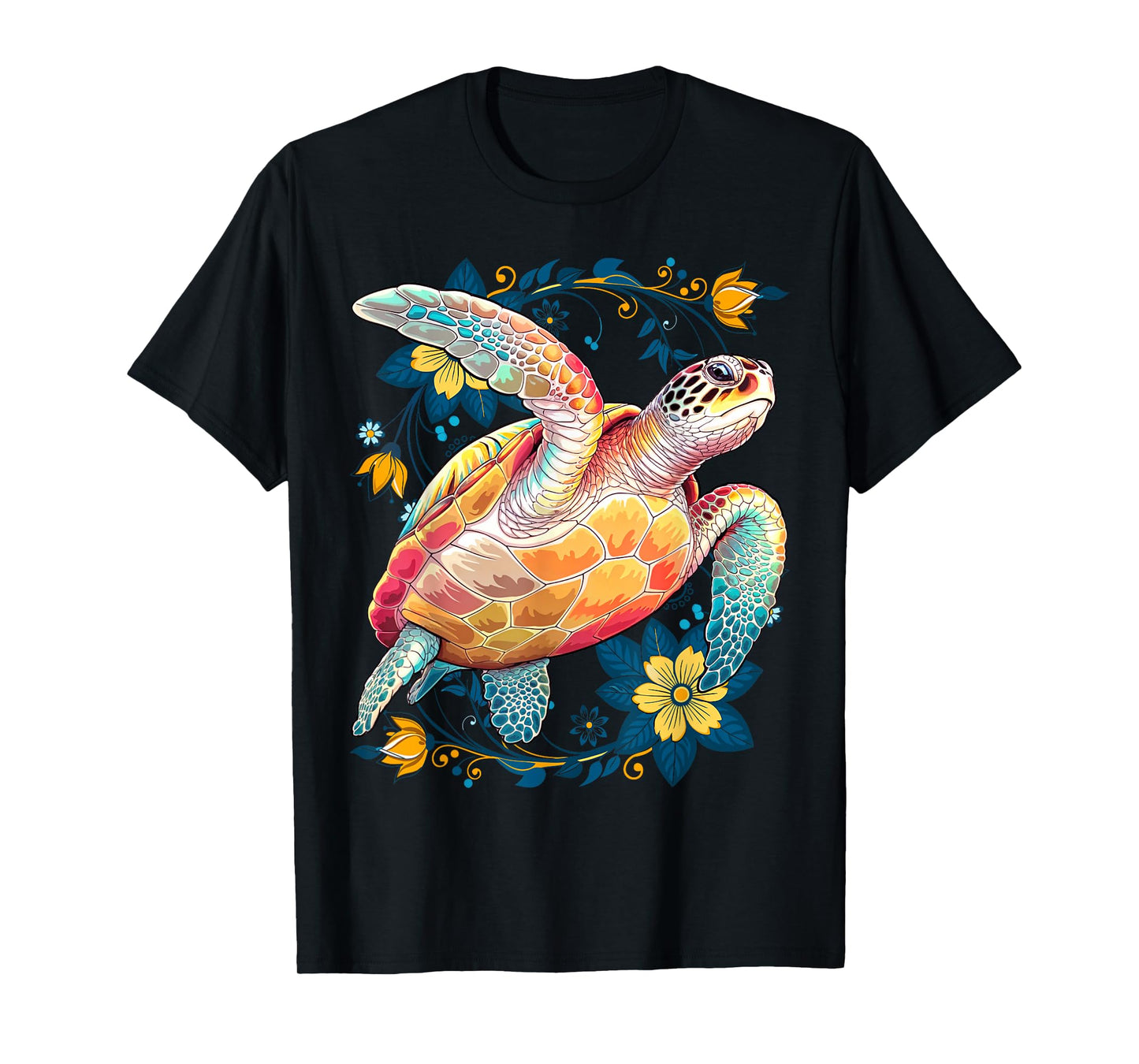Sea Turtle Beach Lover Ocean Animal Graphic Novelty Womens T-Shirt