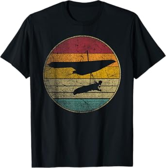 Hang Gliding Glider Gift Shirt Retro Style Vintage 70s 80s T-Shirt