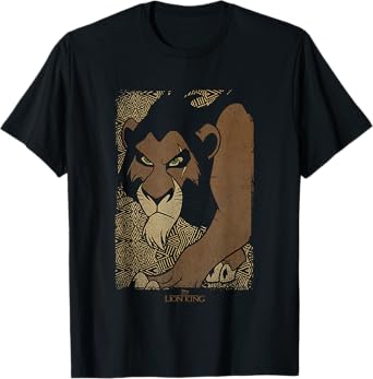 Disney The Lion King Scar Tribal Prowl Distressed T-Shirt