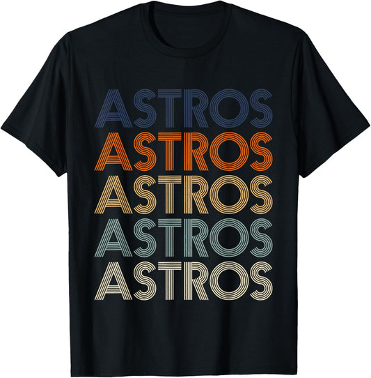 Vintage Astros Retro Style 70s 80s First Name T-Shirt