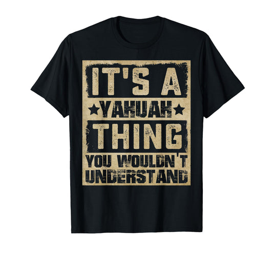 Yahuah Family Name I Love Yahuah Personalized Vintage T-Shirt