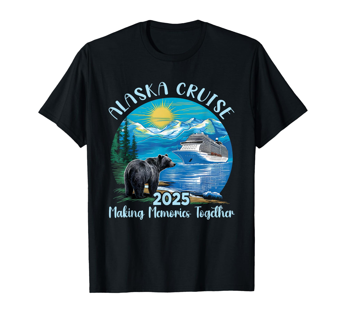 Alaska Cruise 2025 Matching Family Friends Alaskan Trip T-Shirt