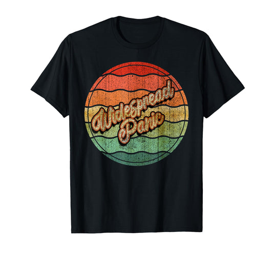 Widespread Personalized Name Retro Vintage Circle Art T-Shirt