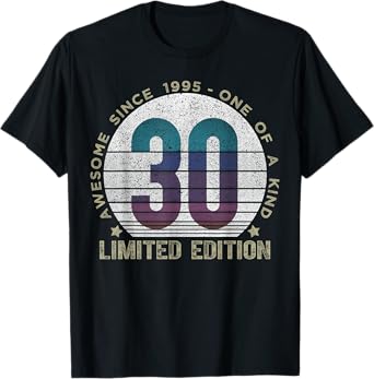 30 Year Old Gifts Vintage 1995 Limited Edition 30th Birthday T-Shirt